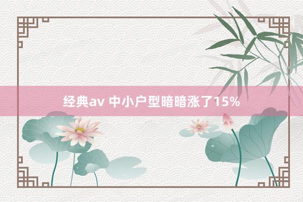 经典av 中小户型暗暗涨了15%