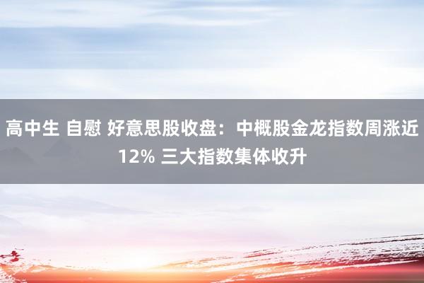 高中生 自慰 好意思股收盘：中概股金龙指数周涨近12% 三大指数集体收升