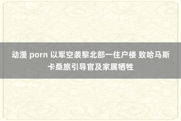 动漫 porn 以军空袭黎北部一住户楼 致哈马斯卡桑旅引导官及家属牺牲