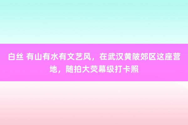 白丝 有山有水有文艺风，在武汉黄陂郊区这座营地，随拍大荧幕级打卡照