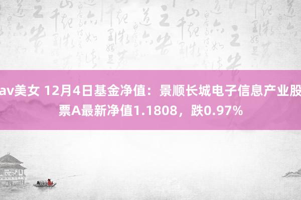 av美女 12月4日基金净值：景顺长城电子信息产业股票A最新净值1.1808，跌0.97%