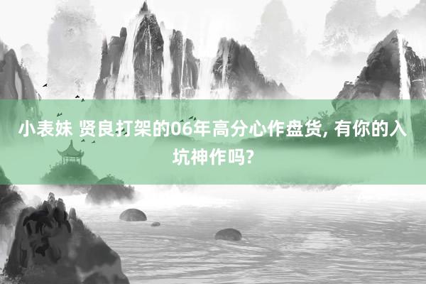 小表妹 贤良打架的06年高分心作盘货, 有你的入坑神作吗?