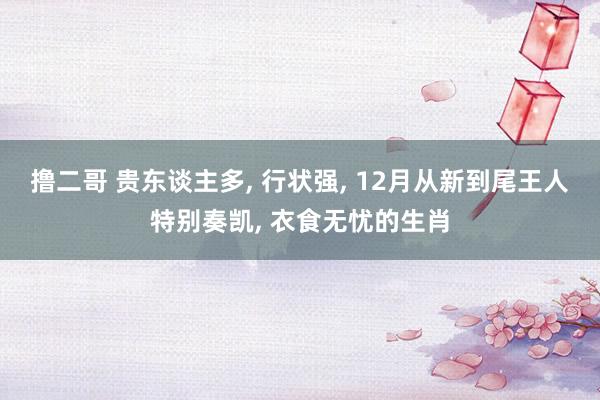 撸二哥 贵东谈主多, 行状强, 12月从新到尾王人特别奏凯, 衣食无忧的生肖