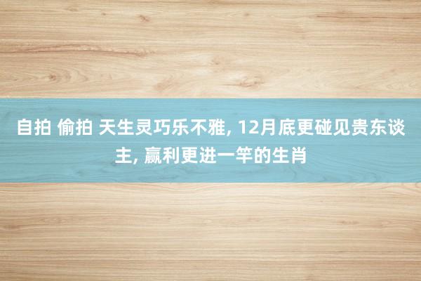 自拍 偷拍 天生灵巧乐不雅, 12月底更碰见贵东谈主, 赢利更进一竿的生肖