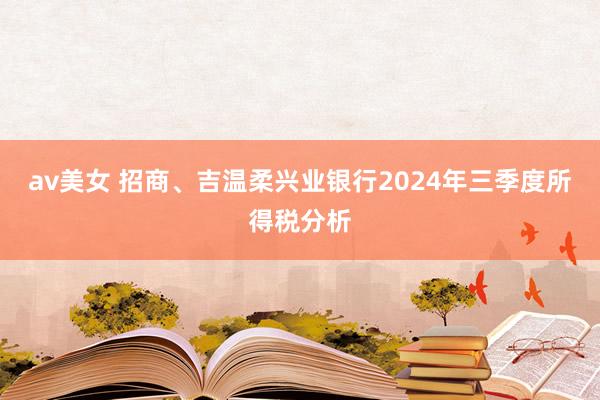 av美女 招商、吉温柔兴业银行2024年三季度所得税分析