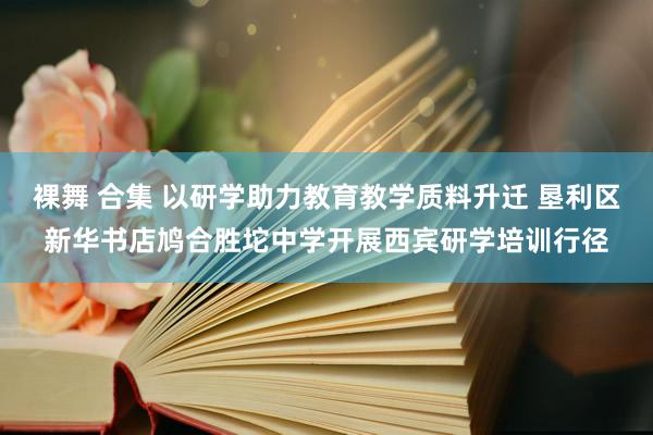 裸舞 合集 以研学助力教育教学质料升迁 垦利区新华书店鸠合胜坨中学开展西宾研学培训行径