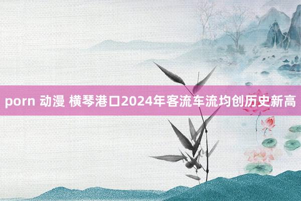 porn 动漫 横琴港口2024年客流车流均创历史新高