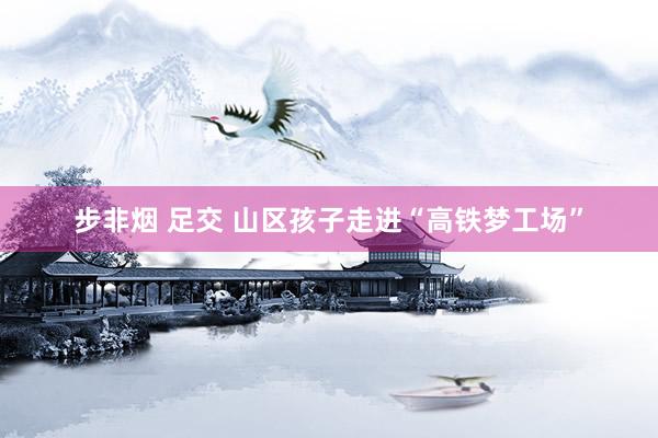 步非烟 足交 山区孩子走进“高铁梦工场”