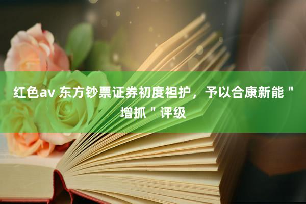 红色av 东方钞票证券初度袒护,予以合康新能"增抓"评级