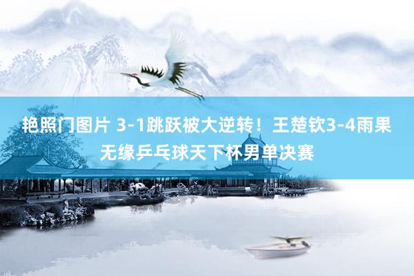 艳照门图片 3-1跳跃被大逆转!王楚钦3-4雨果无缘乒乓球天下杯男单决赛