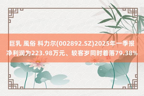 巨乳 風俗 科力尔(002892.SZ)2025年一季报净利润为223.98万元、较客岁同时着落79.38%