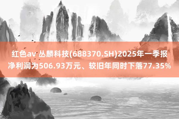红色av 丛麟科技(688370.SH)2025年一季报净利润为506.93万元、较旧年同时下落77.35%