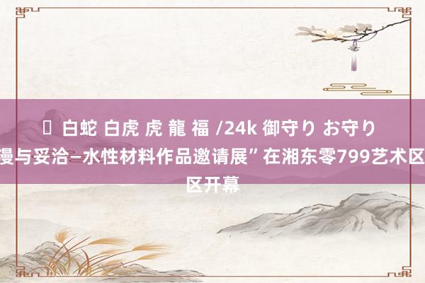 ✨白蛇 白虎 虎 龍 福 /24k 御守り お守り “弥漫与妥洽—水性材料作品邀请展”在湘东零799艺术区开幕